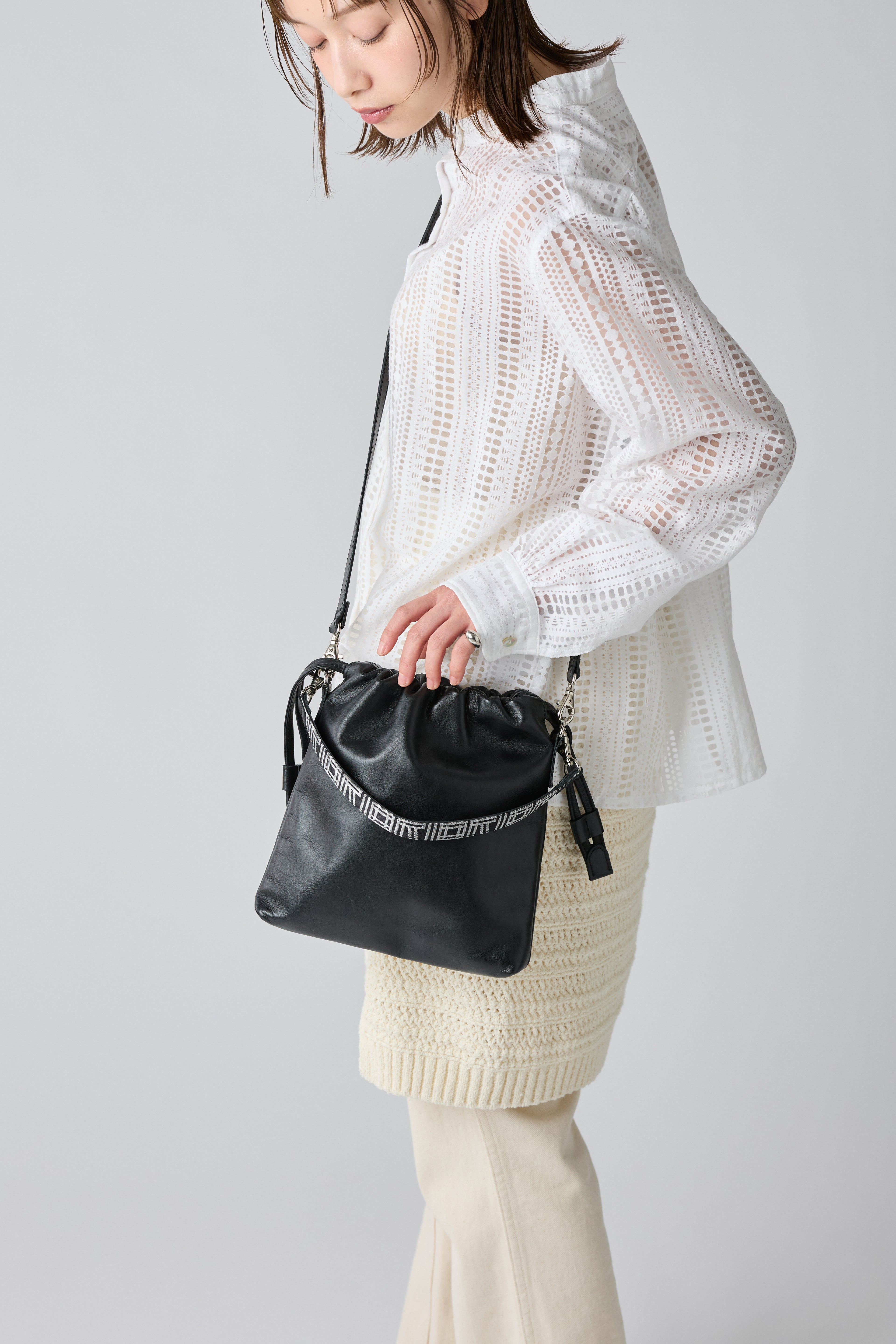 ORIO Leather bag / 博多織×姫路たつのレザー