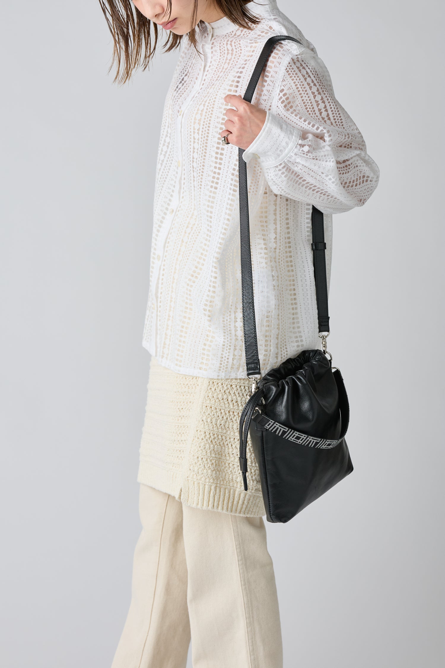 ORIO Leather bag / 博多織×姫路たつのレザー